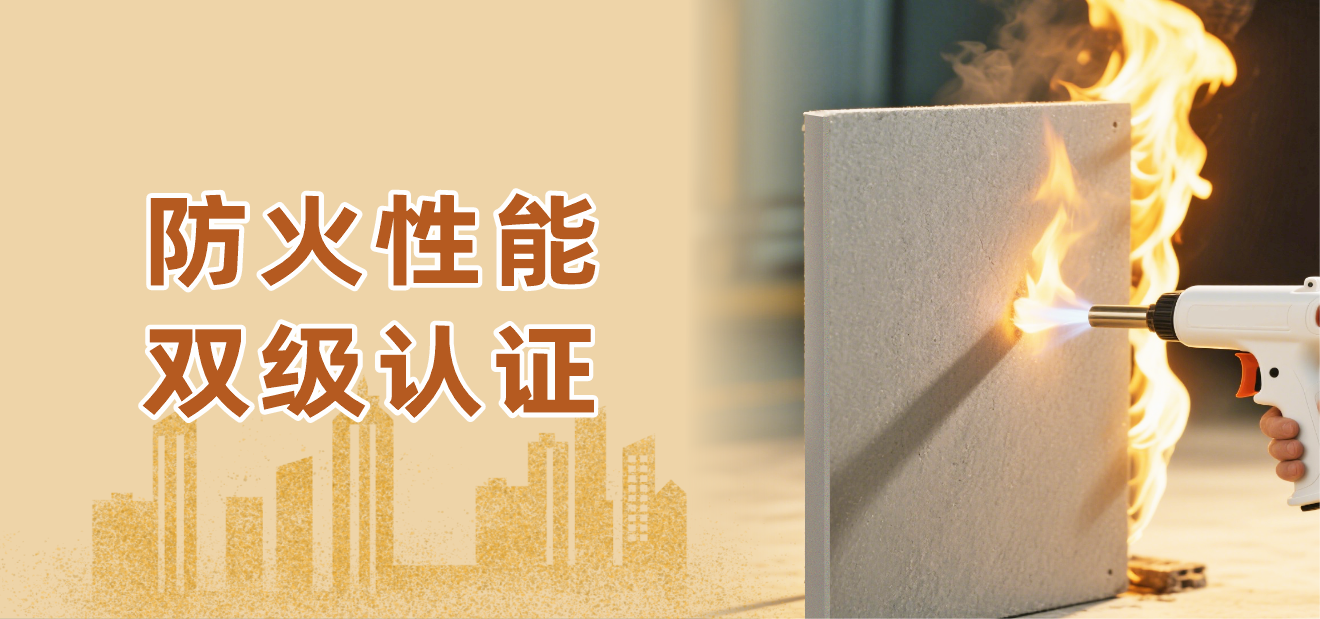 Protecting safe living environment, Alisi function board has achieved dual-level fire resistance certification.